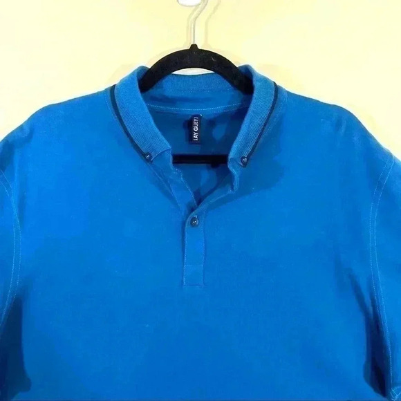 Ay Guey Blue Skull Aztec Short Sleeve Polo Shirt - Picture 3 of 13